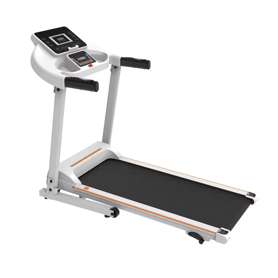 Home Use Foldable Electric Treadmill LED Screen Calories Tracking Portable Small Space Cardio Workout Training Steel 110kg Max