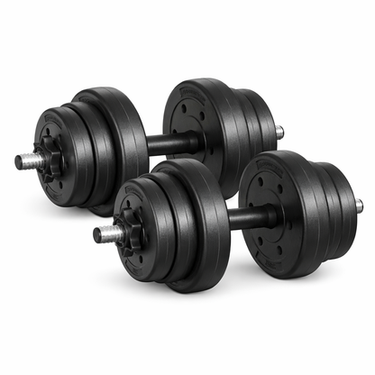 PowerFlex | 2-in-1 Adjustable Dumbbell and Barbell Set