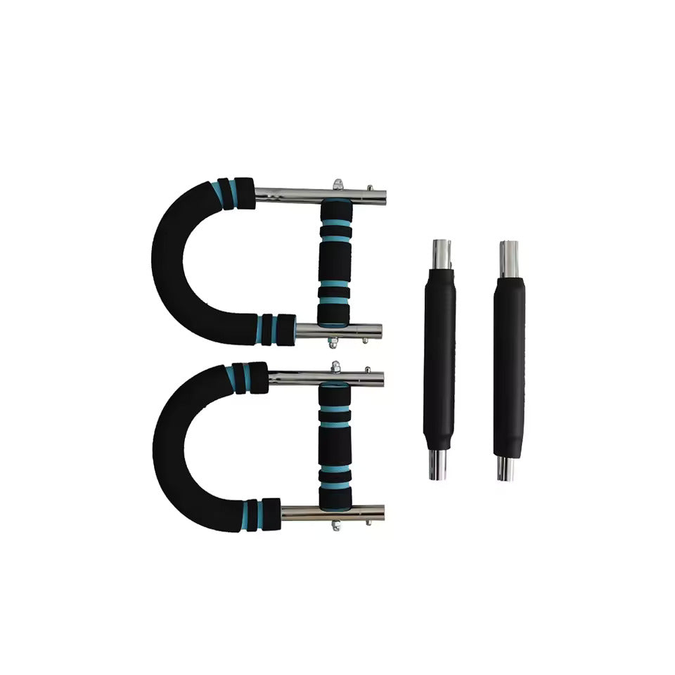 China in Stock EIGFOH Heavy Duty Steel U-Shaped Adjustable Tension Arm Chest Expander Bar Model 70053-13 Gym Workout