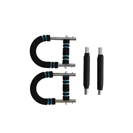 China in Stock EIGFOH Heavy Duty Steel U-Shaped Adjustable Tension Arm Chest Expander Bar Model 70053-13 Gym Workout